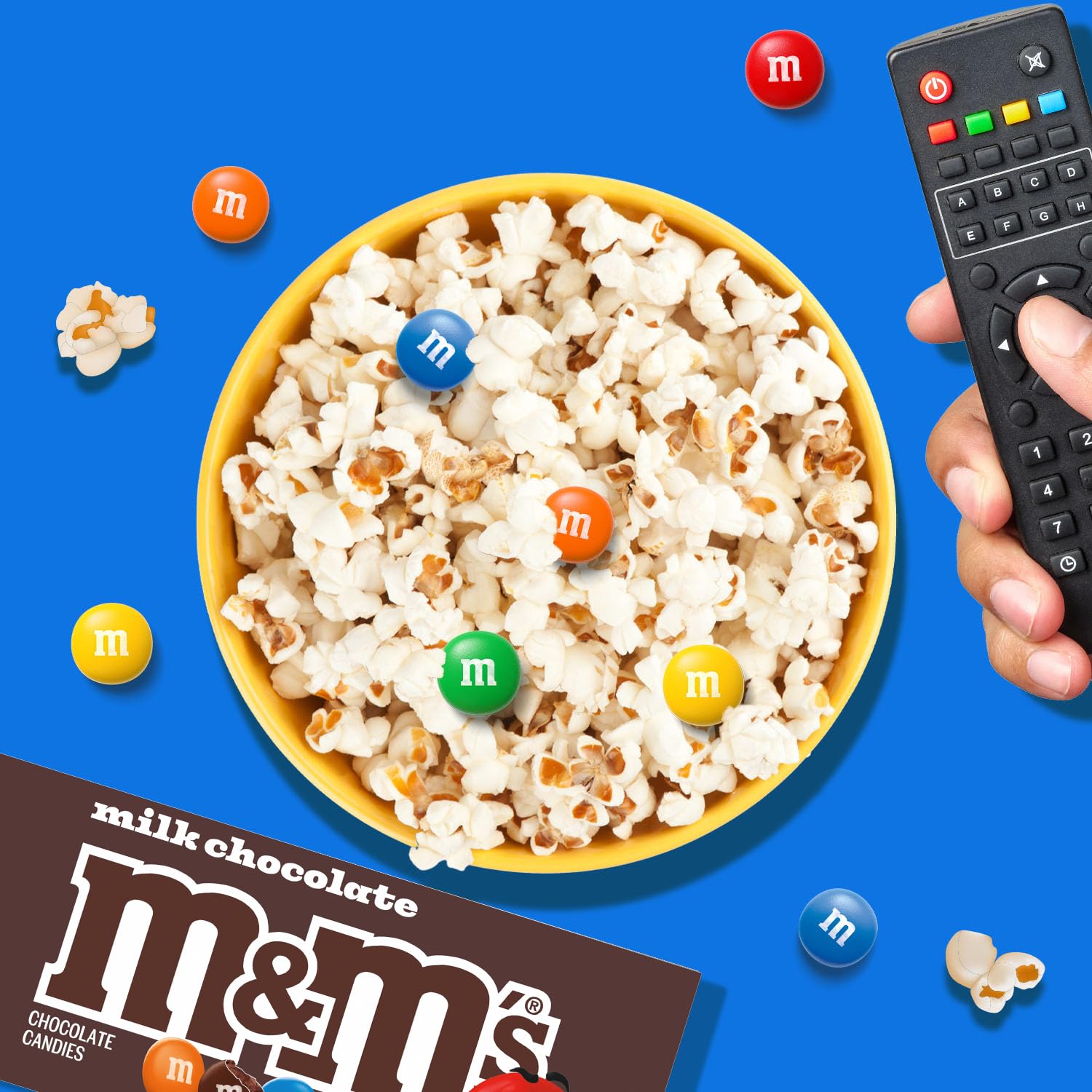 M&amp;M'S colorfully coated shells close-up suggest playful treat for guests