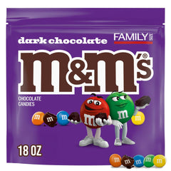 M&M'S Dark Chocolate bag front view for sharing