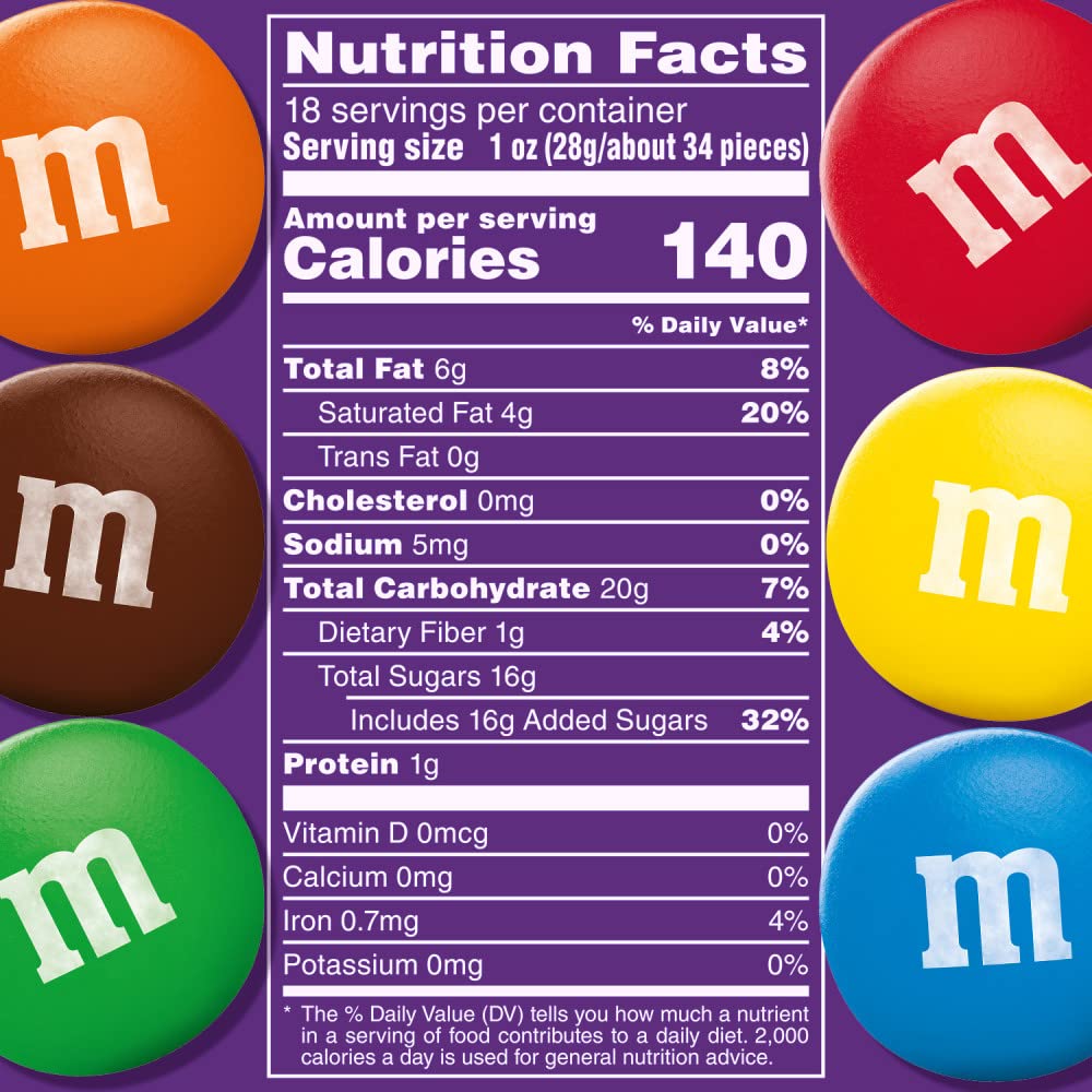 M&M'S dark chocolate candy seal close-up reseal freshness