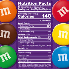 M&M'S dark chocolate candy seal close-up reseal freshness