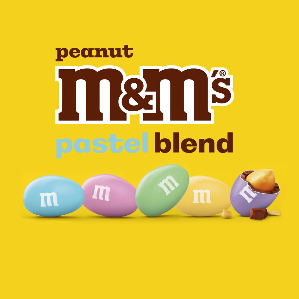 Easter basket ready M&M's Peanut Milk Chocolate filling.