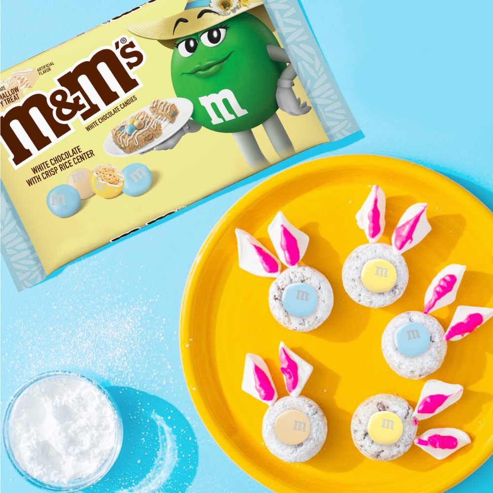 M&M's egg hunt prize with pastel colors and crunchy center
