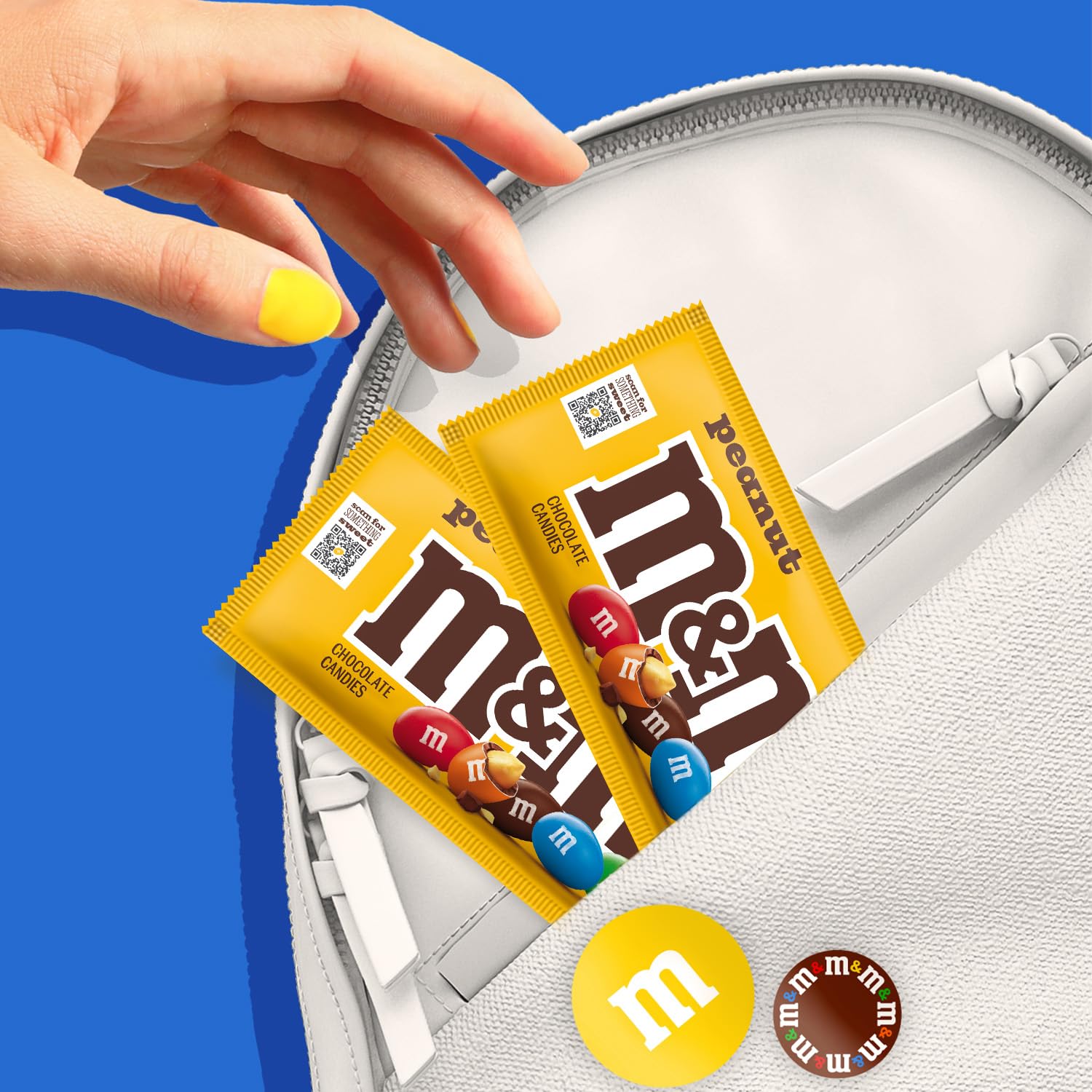 Perfect holiday treat: M&M'S colorful chocolate candies for gift baskets.
