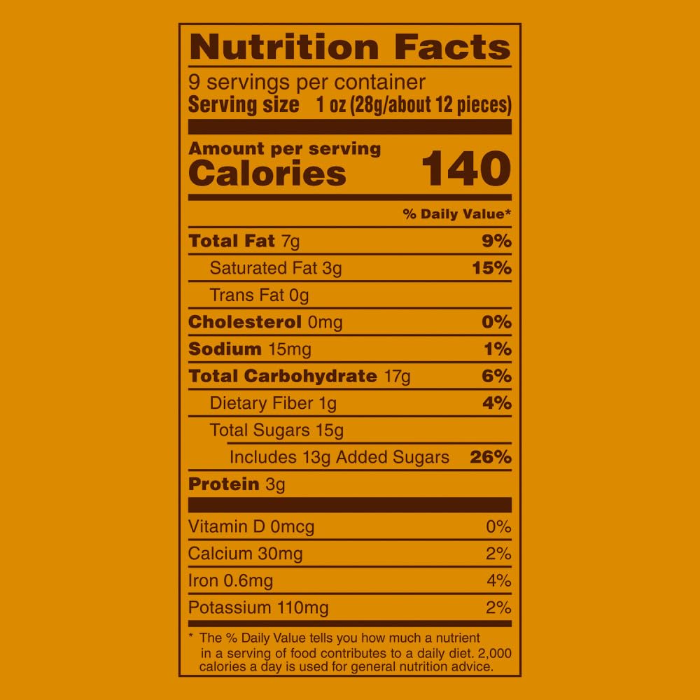 Close-up of M&M'S Honey Roasted Peanut Milk Chocolate highlighting crunchy peanut texture.