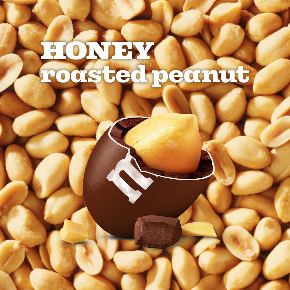 Desk-side M&M'S Honey Roasted Peanut Milk Chocolate for easy sharing.