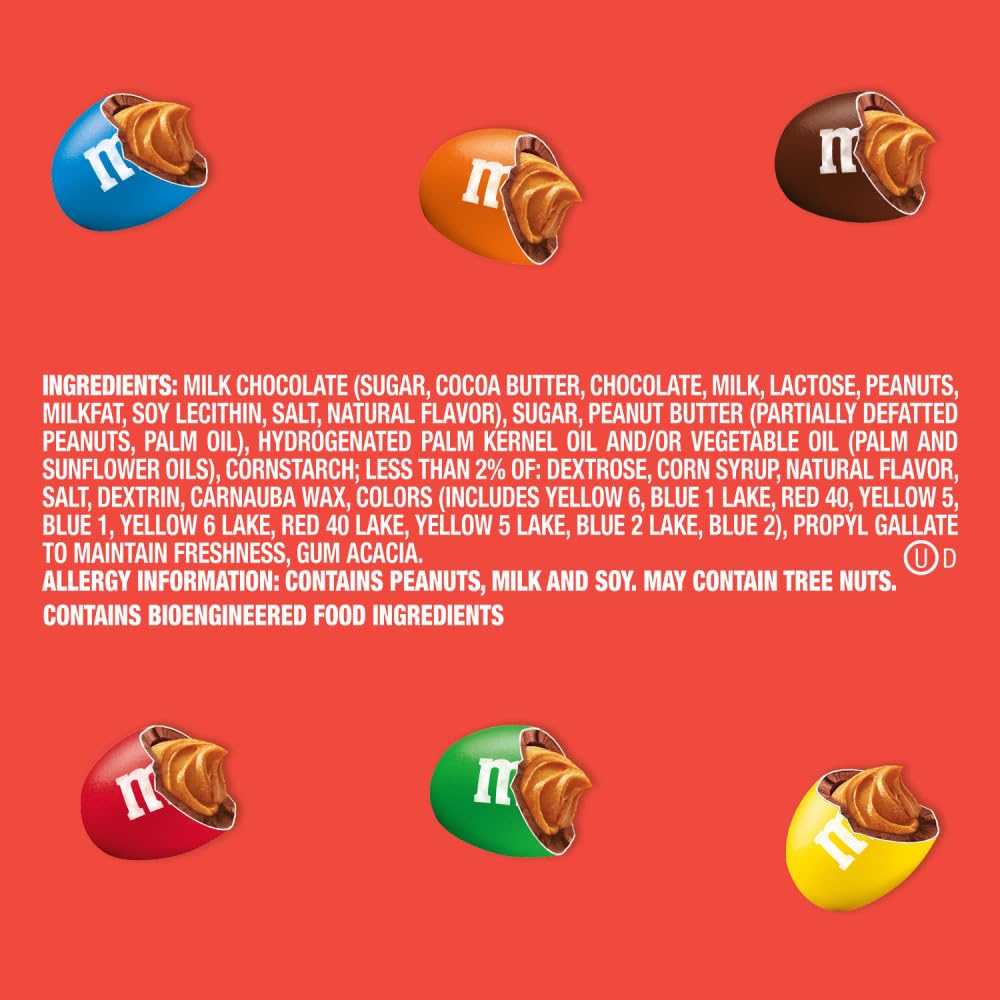 M&M's Mega Peanut Butter bag being shared at a gathering.