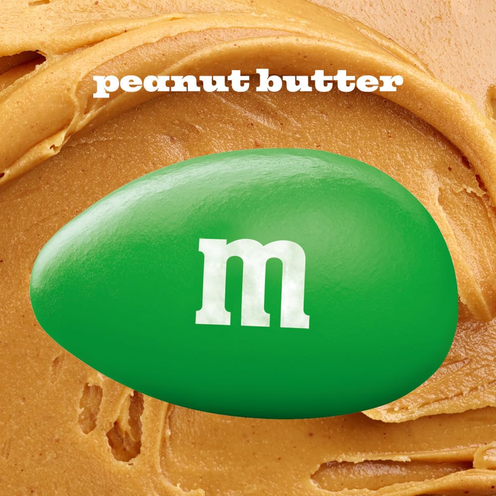 M&M's Mega Peanut Butter used to decorate desserts.