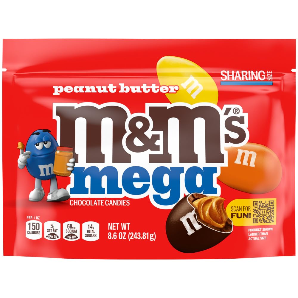 M&M's Mega Peanut Butter Easter eggs ready for filling.