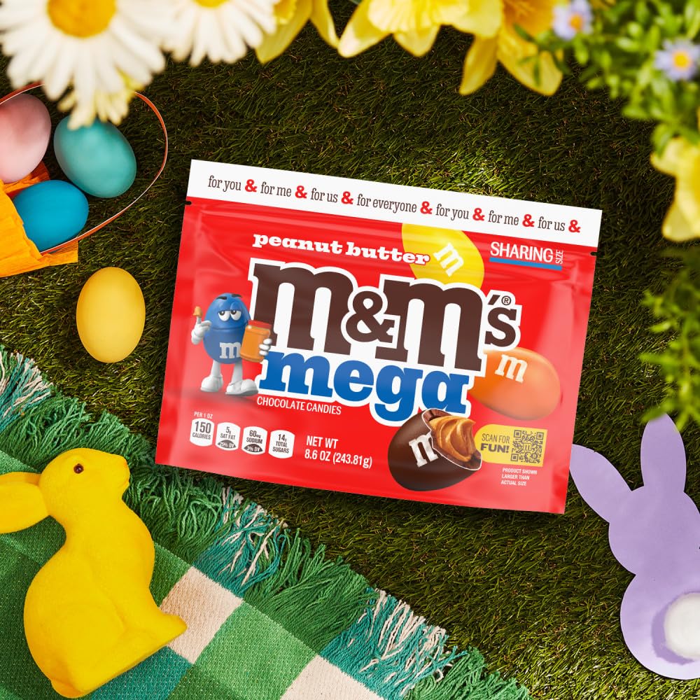 M&M's Mega Peanut Butter pantry staple for candy lovers.