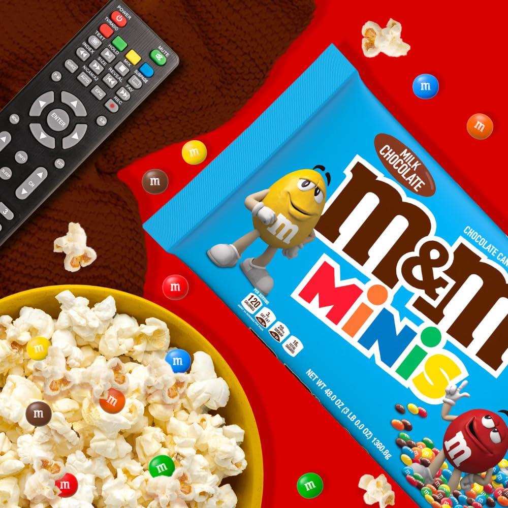 M&M'S MINIS colorful bites brighten dessert plating.