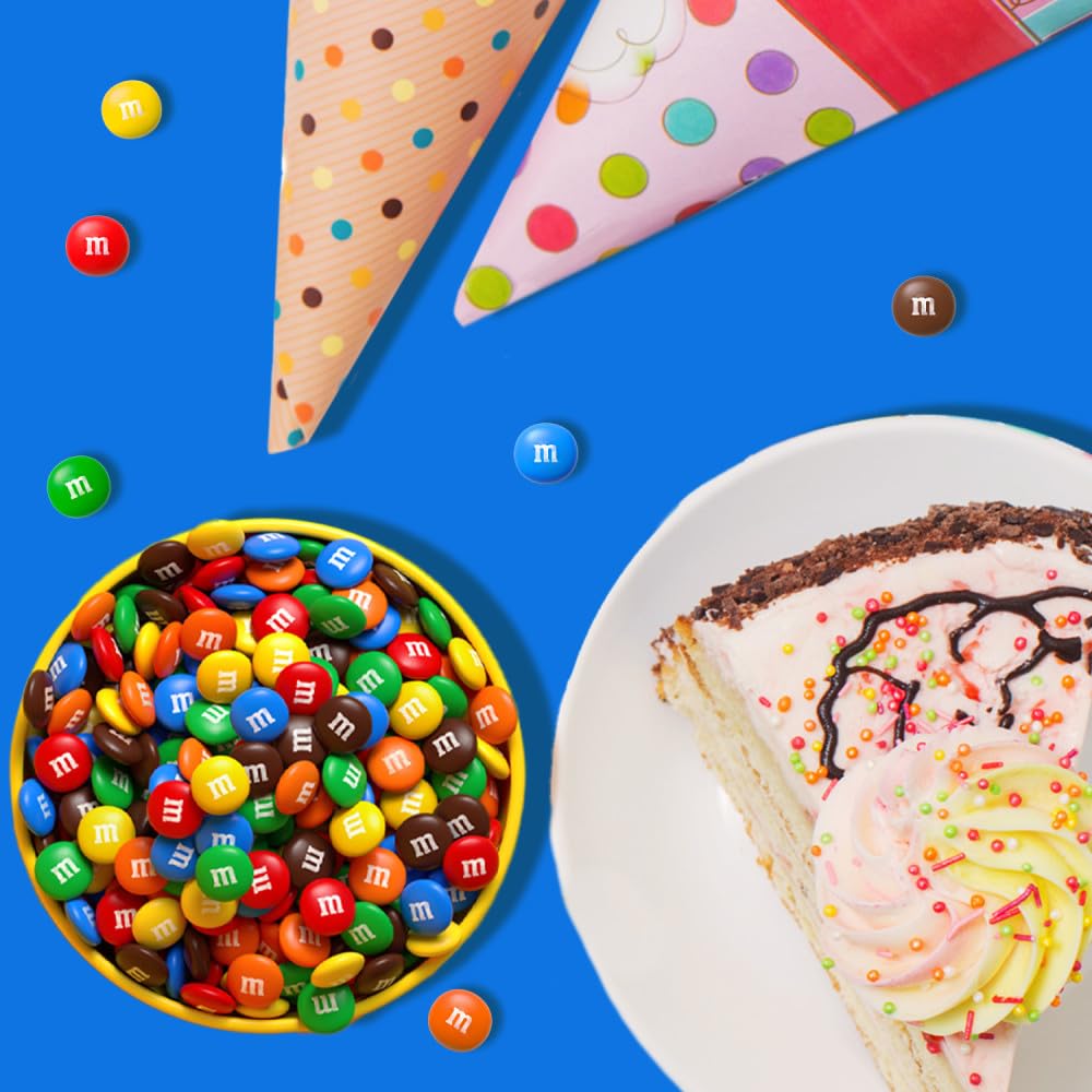 M&M'S MINIS on cupcakes bring color and sweetness.