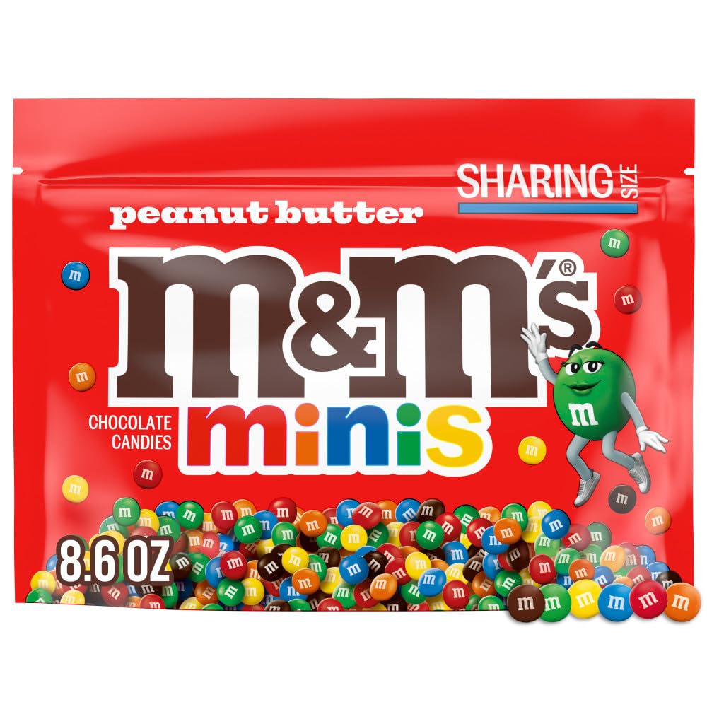 M&M'S MINIS Peanut Butter Chocolate bag for sharing at gatherings.