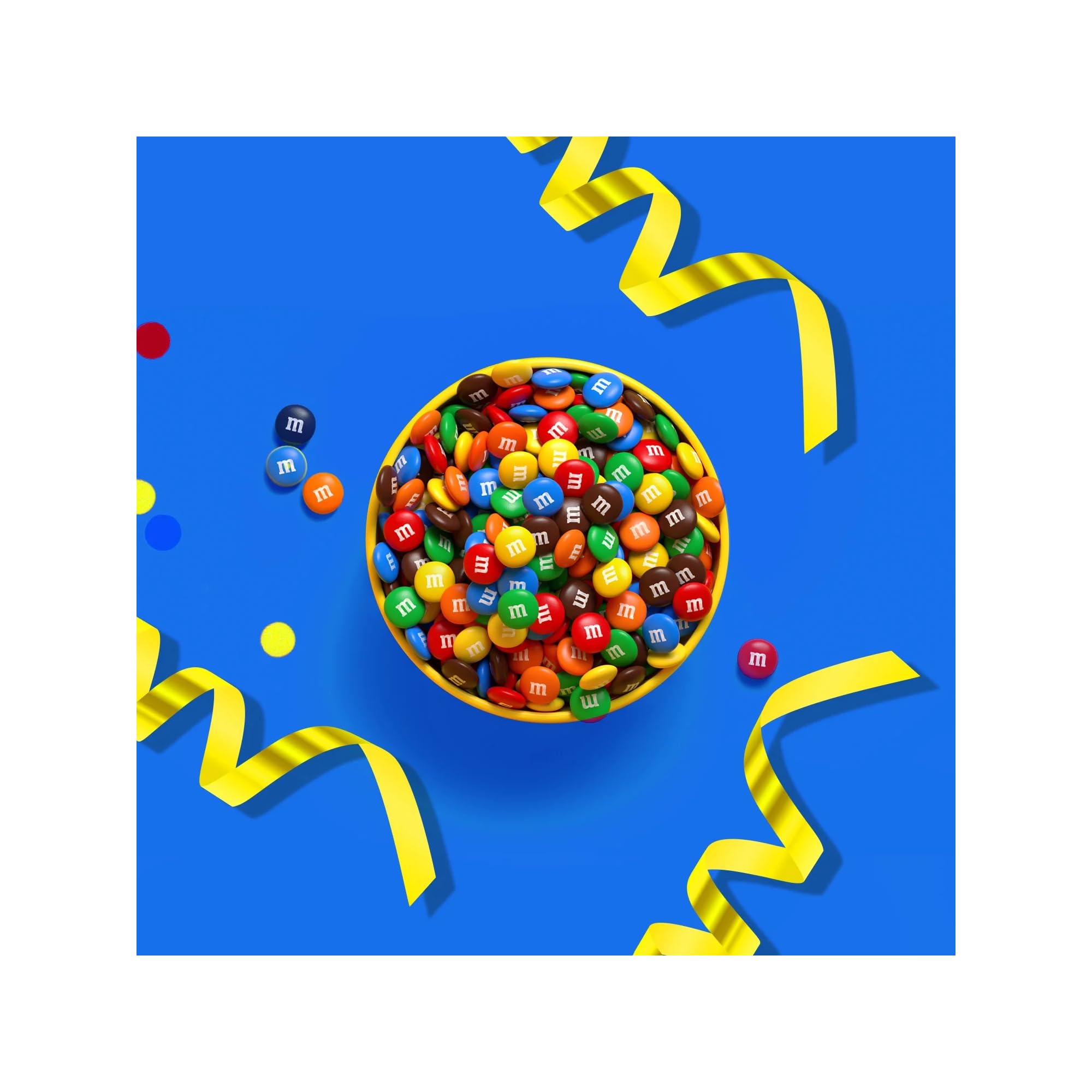 M&M's Minis Tubes colorful candies close-up, vibrant colors add playful mood.