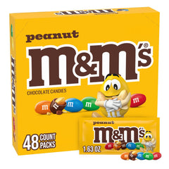M&M'S peanut chocolate candy bag with colorful shells, perfect for sharing at gatherings.