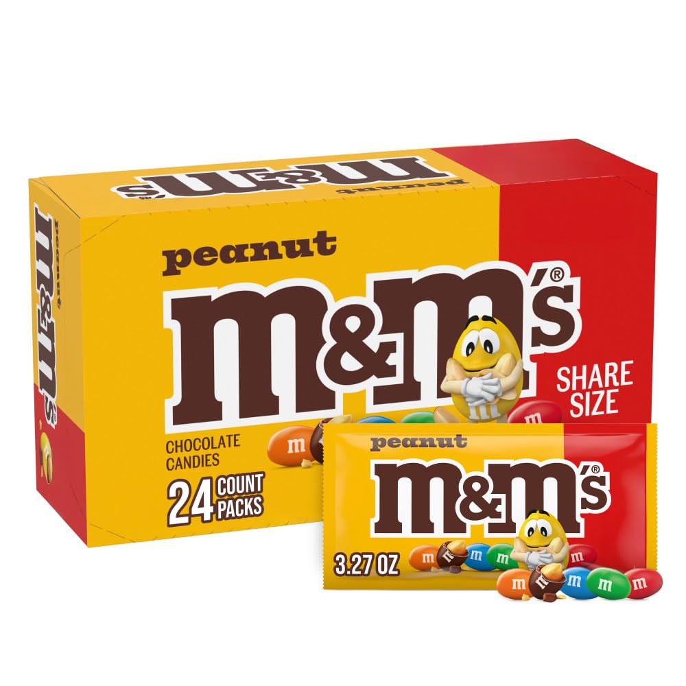 M&M'S Peanut Milk Chocolate bulk box, ideal for sharing at work or home.