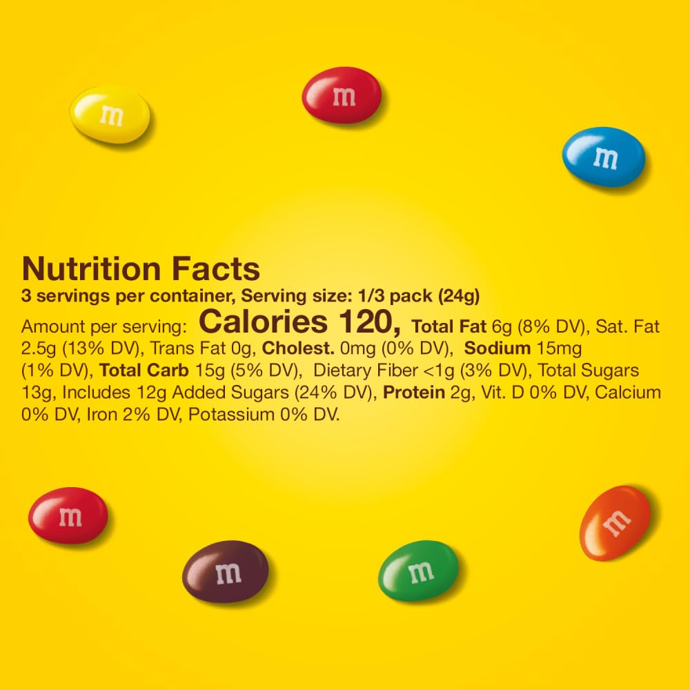 M&M'S Peanut Milk Chocolate close-up reveals roasted peanuts and glossy chocolate.