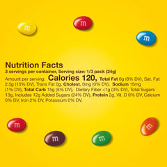 M&M'S Peanut Milk Chocolate close-up reveals roasted peanuts and glossy chocolate.