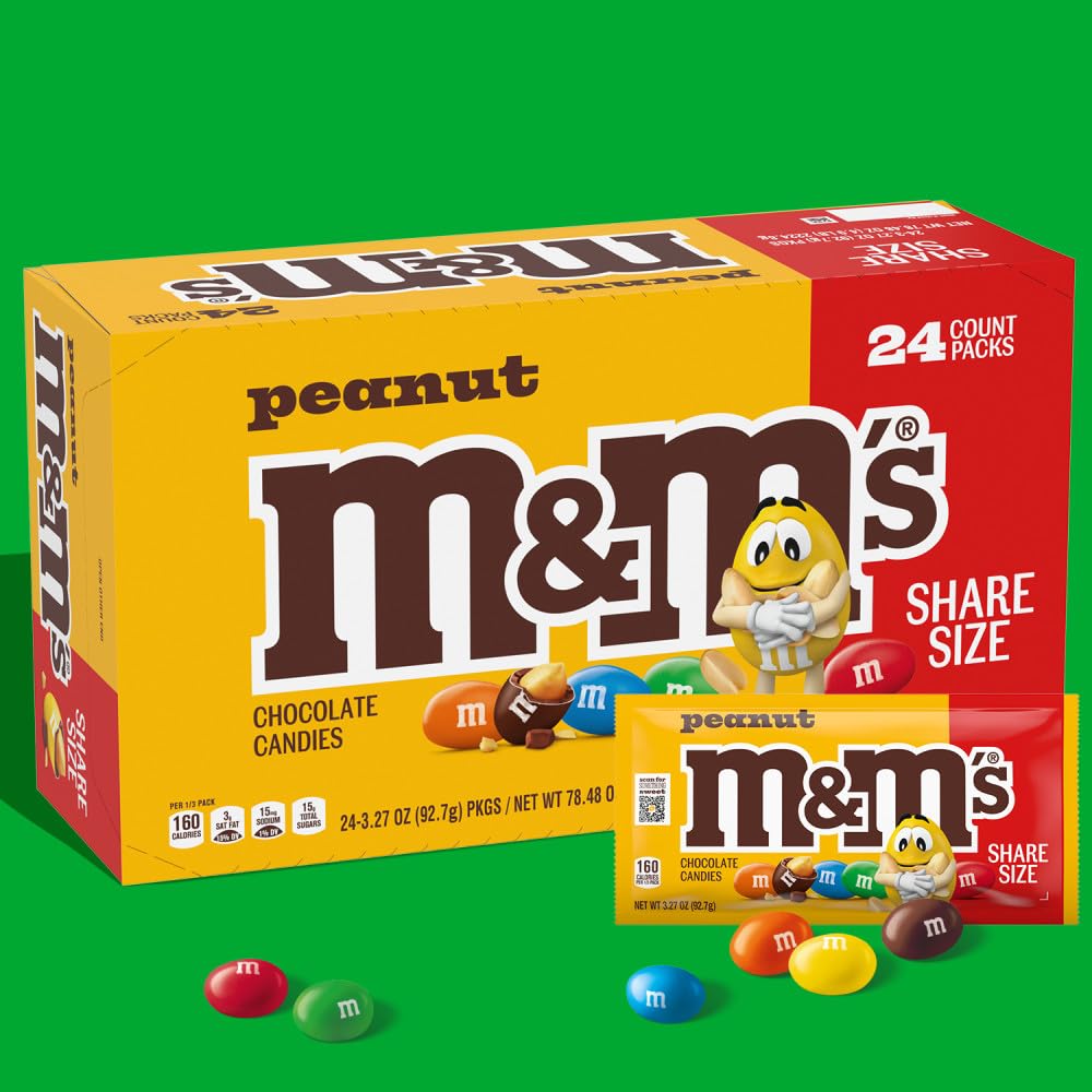 M&M'S Peanut Milk Chocolate bulk share size for gatherings.