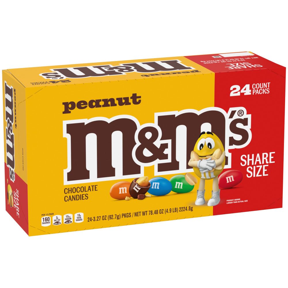 Individually wrapped M&M'S packs help keep snacks neat on desks and in bags.