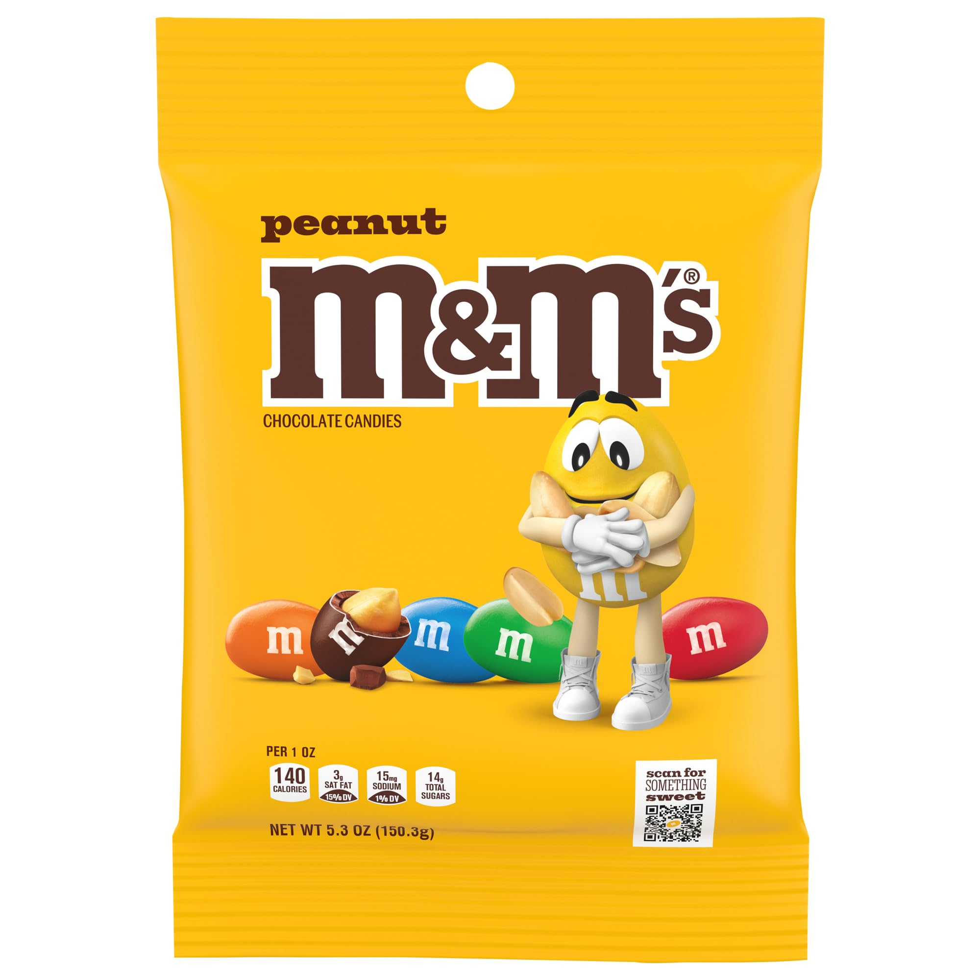 M&M's Peanut Peg Pack front view for quick on-the-go snacking