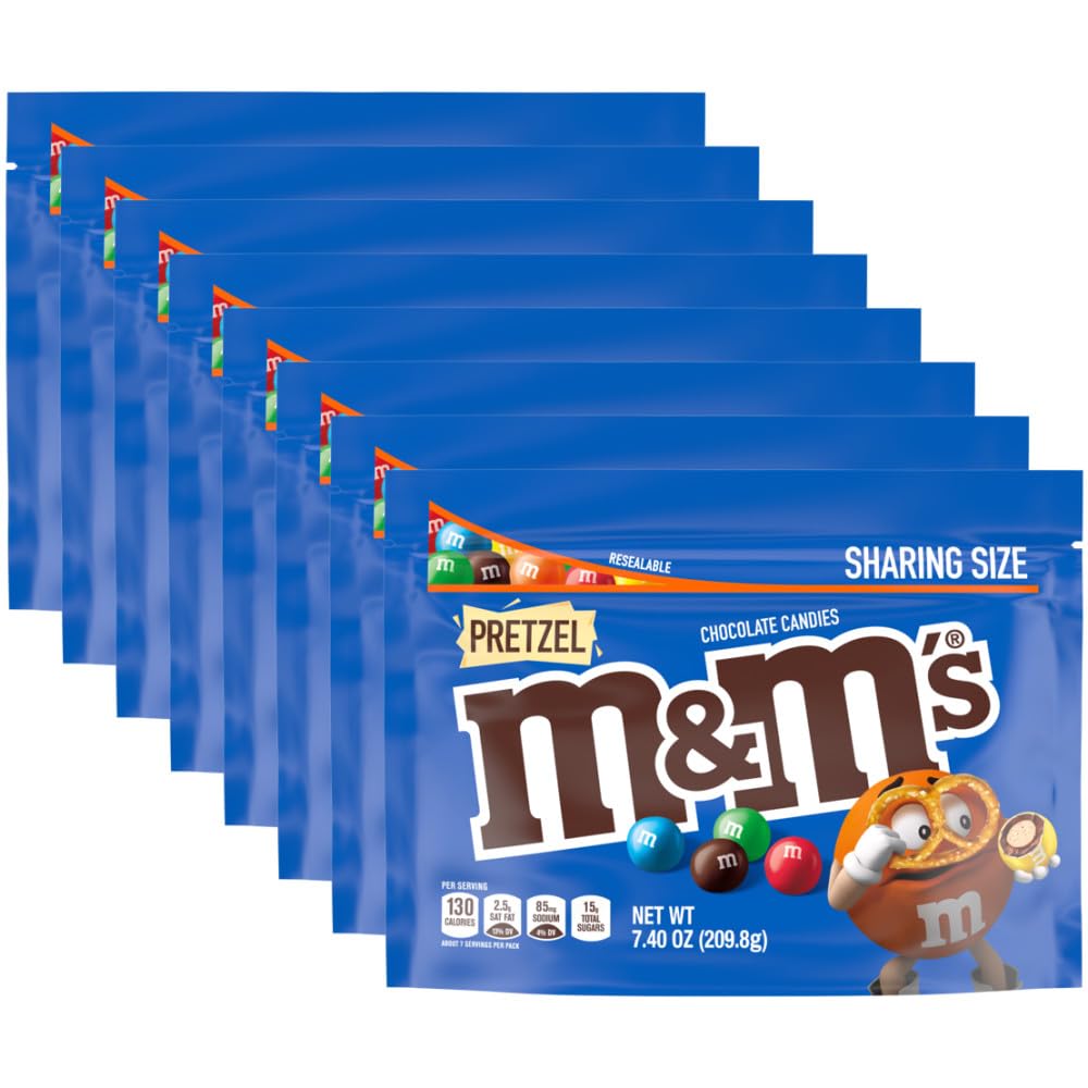 M&M'S Pretzel Milk Chocolate bulk bag ready for sharing at gatherings