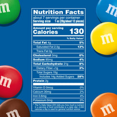M&M'S Pretzel Milk Chocolate open bag with reseal for fresh snacking at home