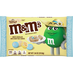 M&M's white chocolate marshmallow crispy treat Easter candy pack in pastel hues, basket-ready