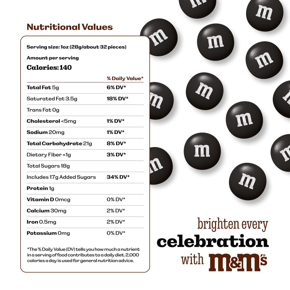 M&M'S World black milk chocolate party favors and gift ideas