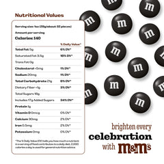 M&M'S World black milk chocolate party favors and gift ideas
