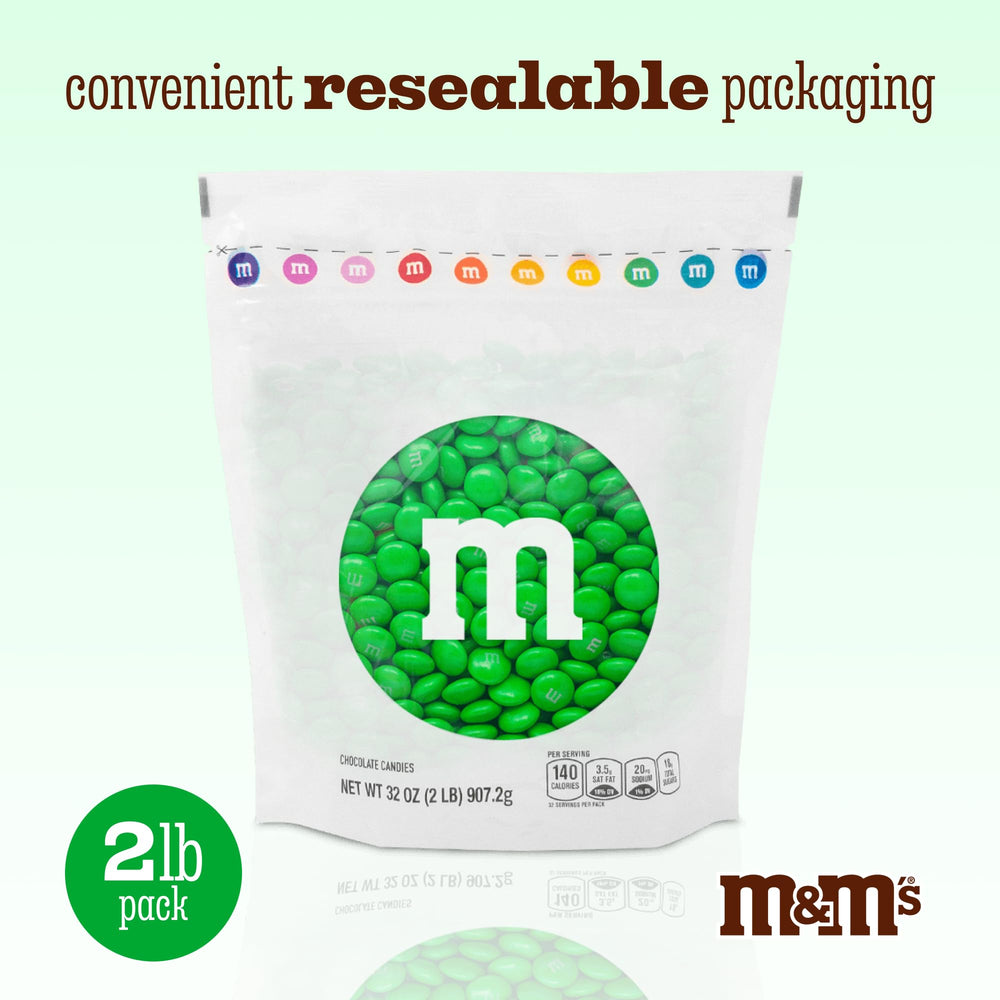 M&M'S World DIY party surprises with green candies for favors