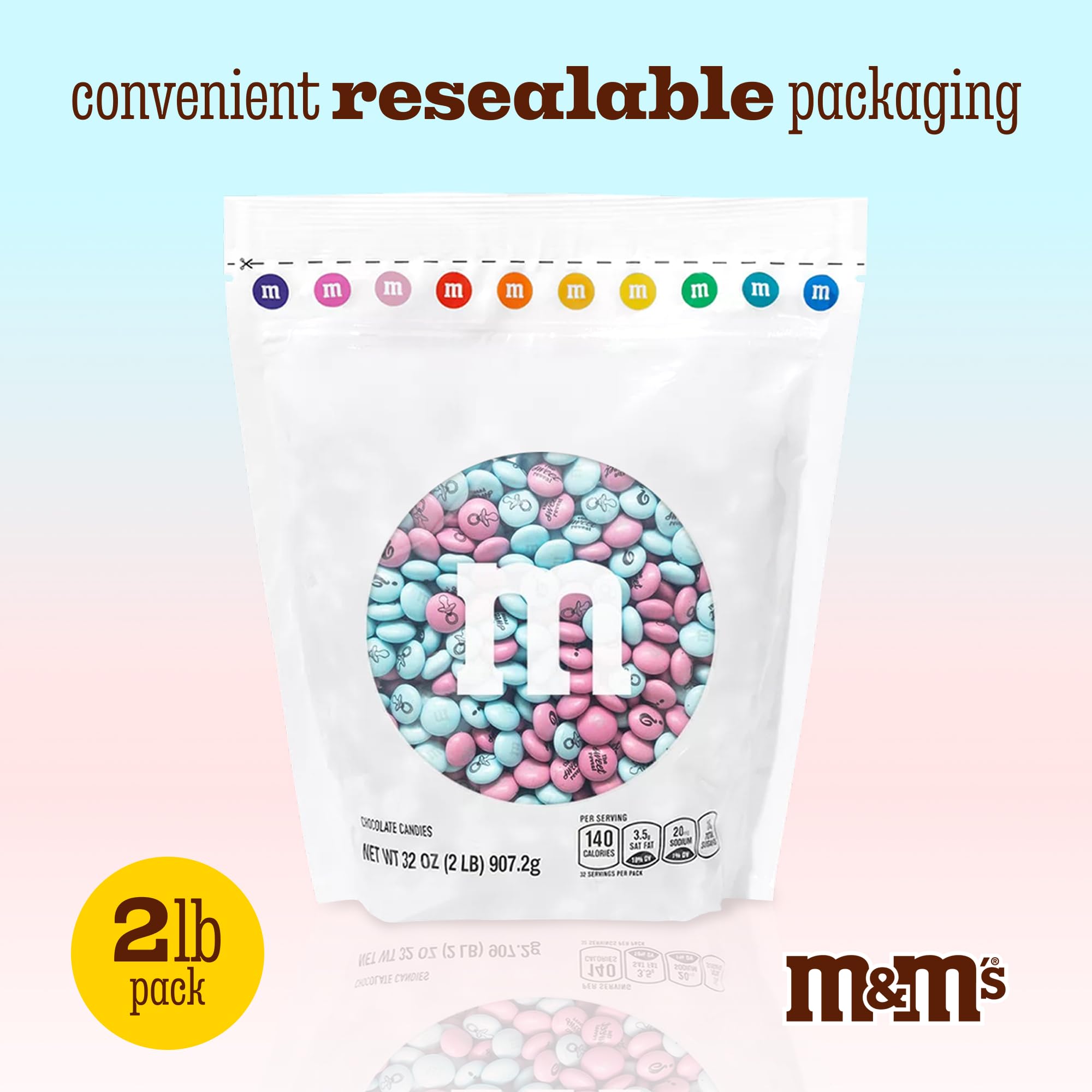 Kosher certified milk chocolate M&M'S for inclusive party treats.