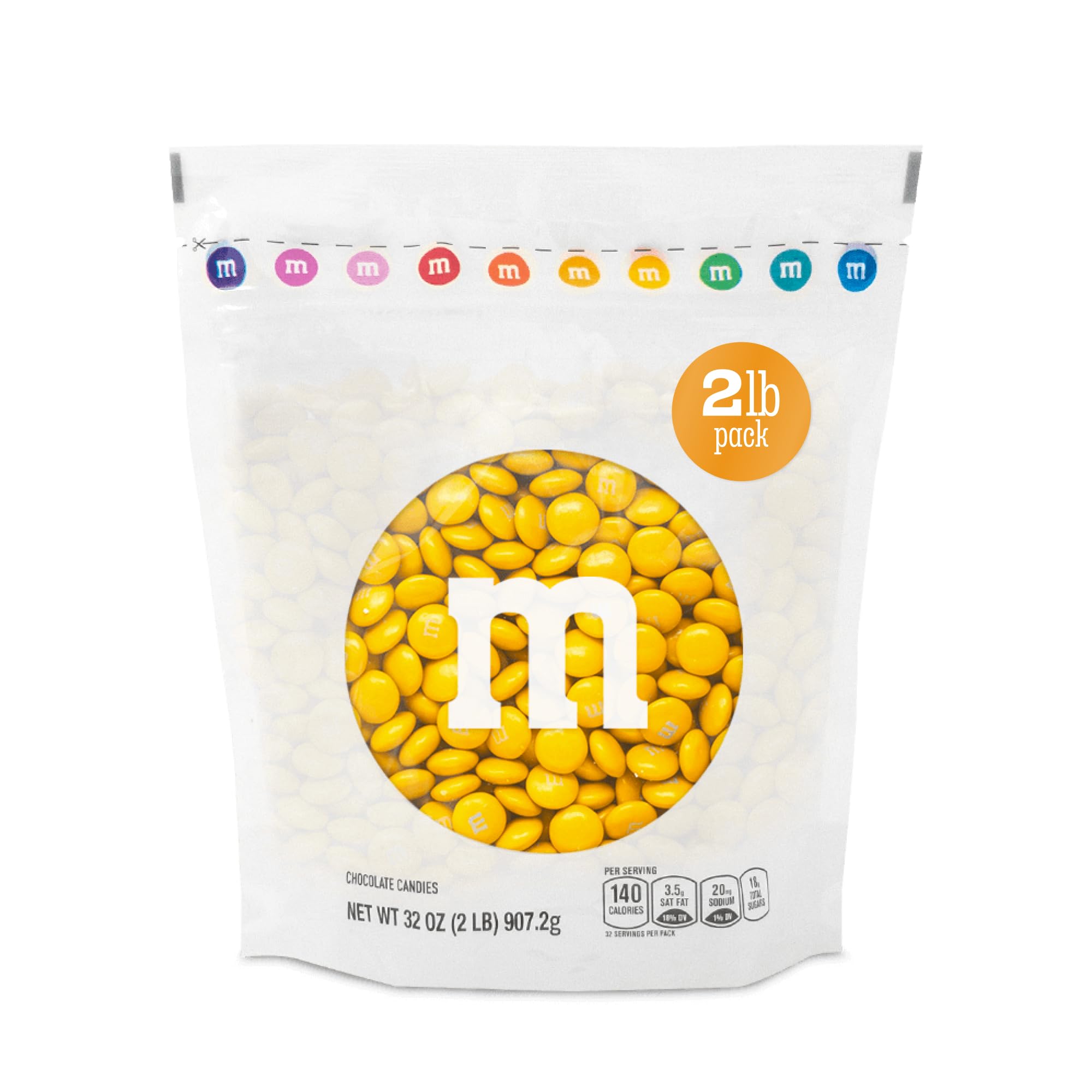 M&M’S WORLD MyM&M’S yellow bulk bag 2lb for festive party favors