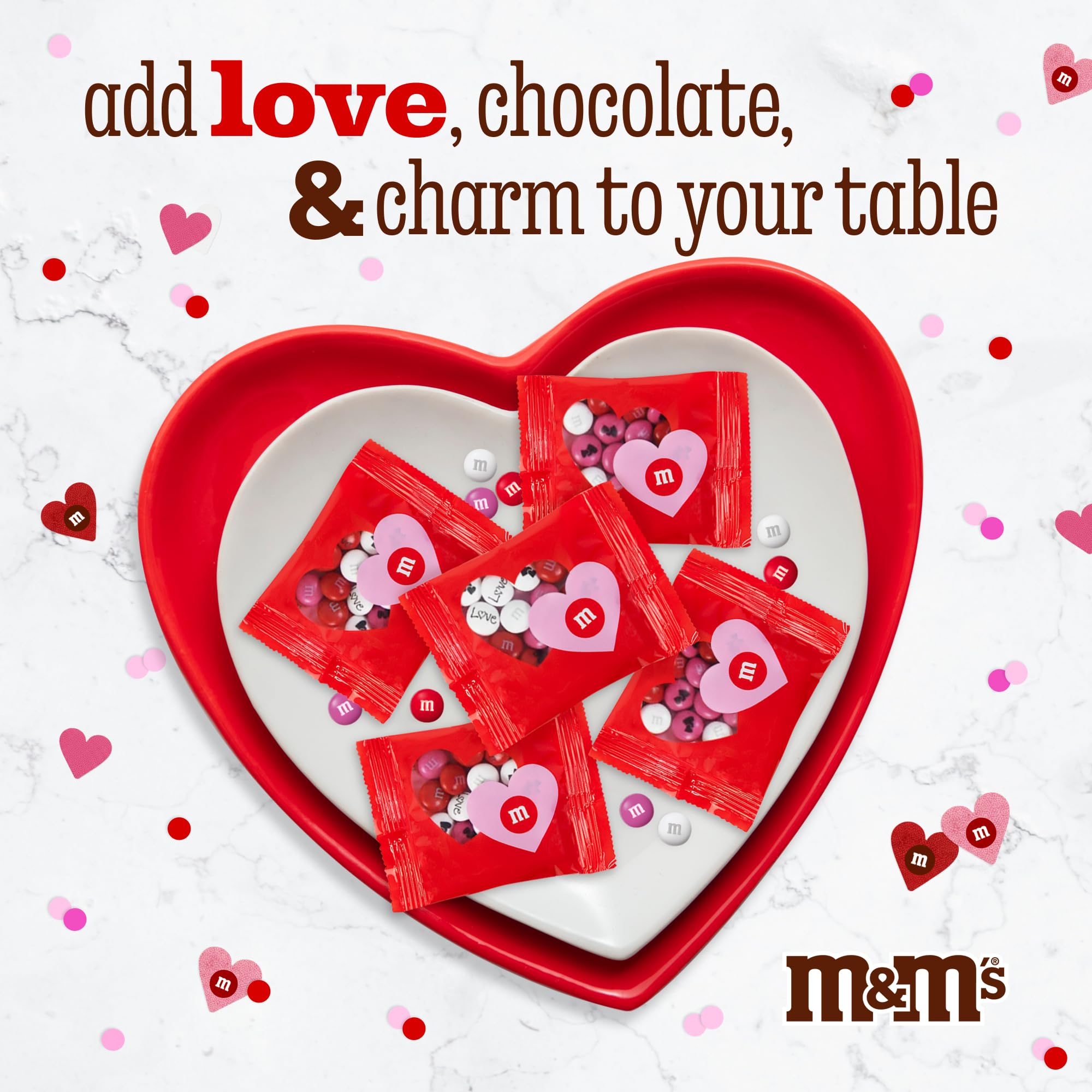 M&M’S WORLD party decor ready-to-serve treats brighten tabletops and events.