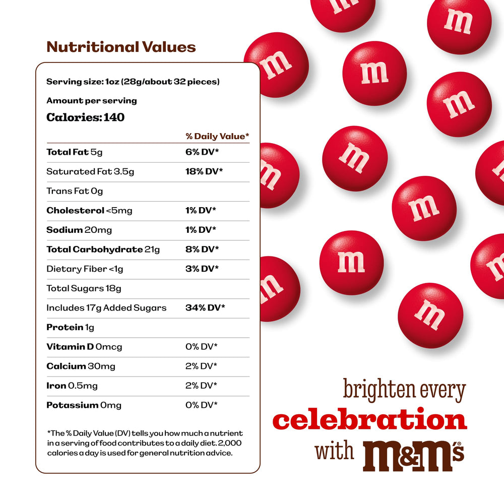 M&M'S World resealable bulk candy pack keeps chocolate fresh during gatherings