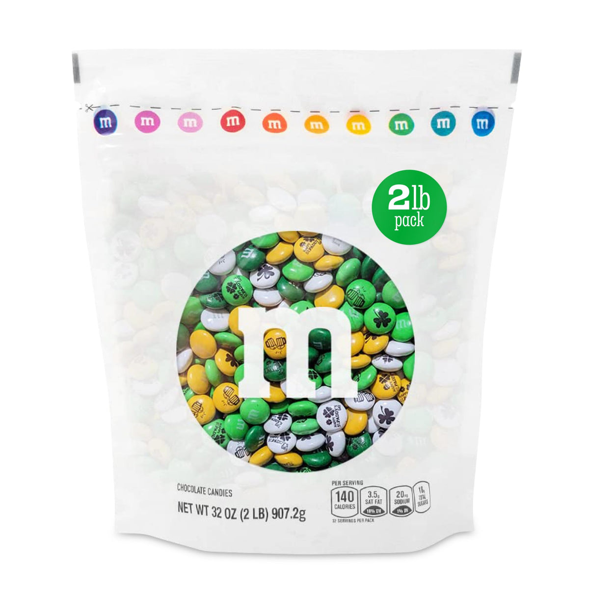 M&M'S World St. Patrick's Day bulk bag for party decor and gifting