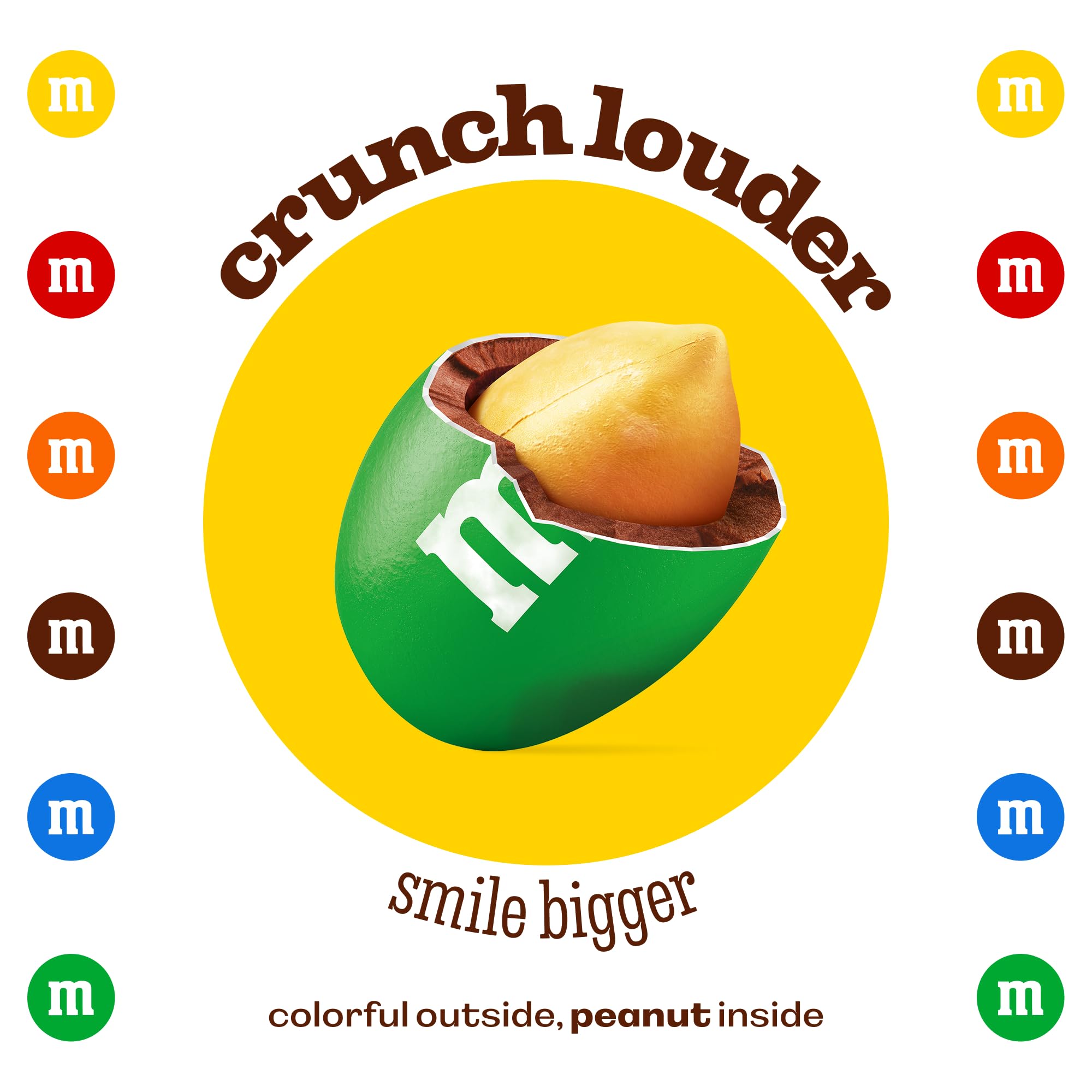 M&M'S WORLD green peanut candy for bowls and decor