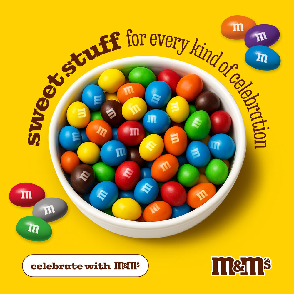 M&M'S WORLD edible decorations using peanut candies in cups