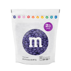 M&M'S World purple milk chocolate candy bulk ideal for party bowls and gifts.