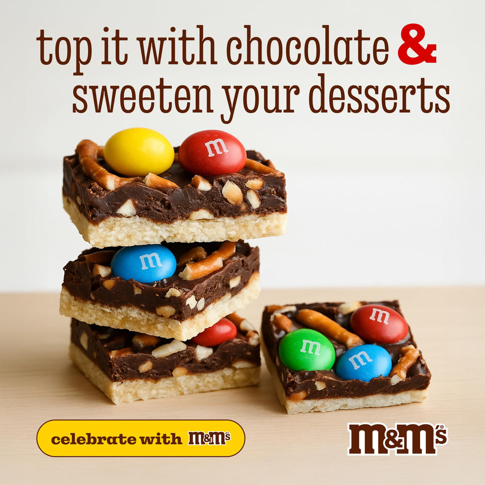 M&M'S WORLD peanut candies stays fresh at room temperature