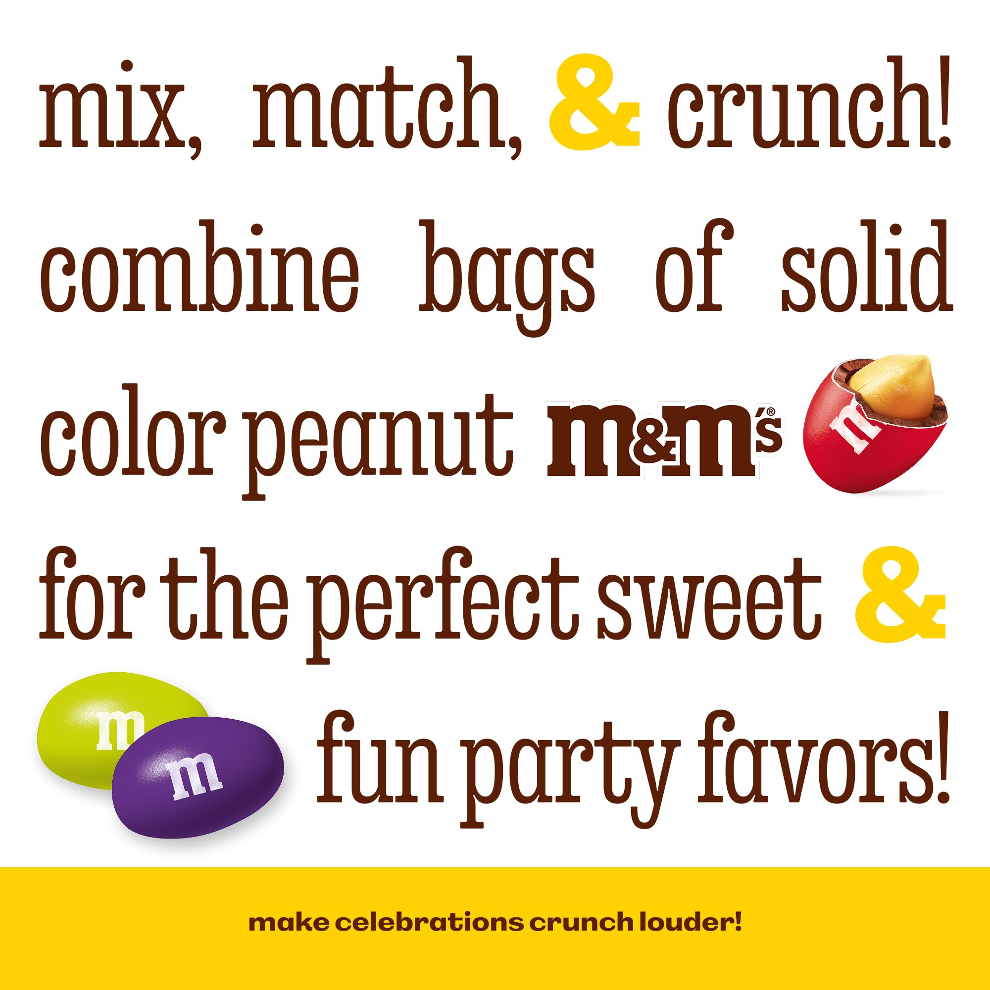 M&M'S WORLD resealable pack keeps freshness between servings
