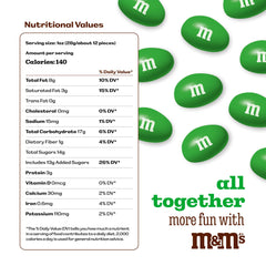 M&M'S WORLD Green peanut candy for a St. Patrick's Day candy buffet