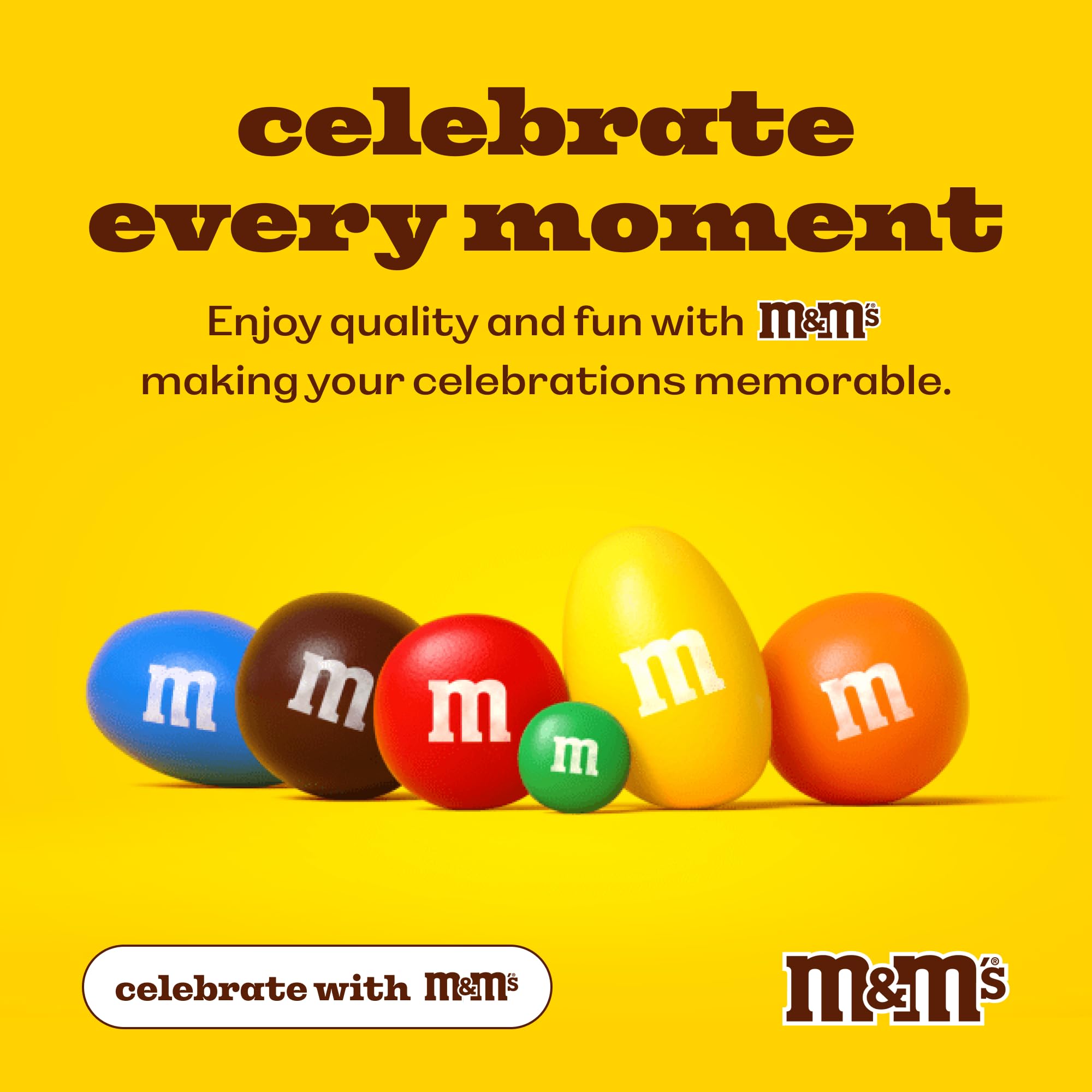 M&M'S WORLD St. Patrick’s Day packaging closeup emphasizes fresh, festive design.