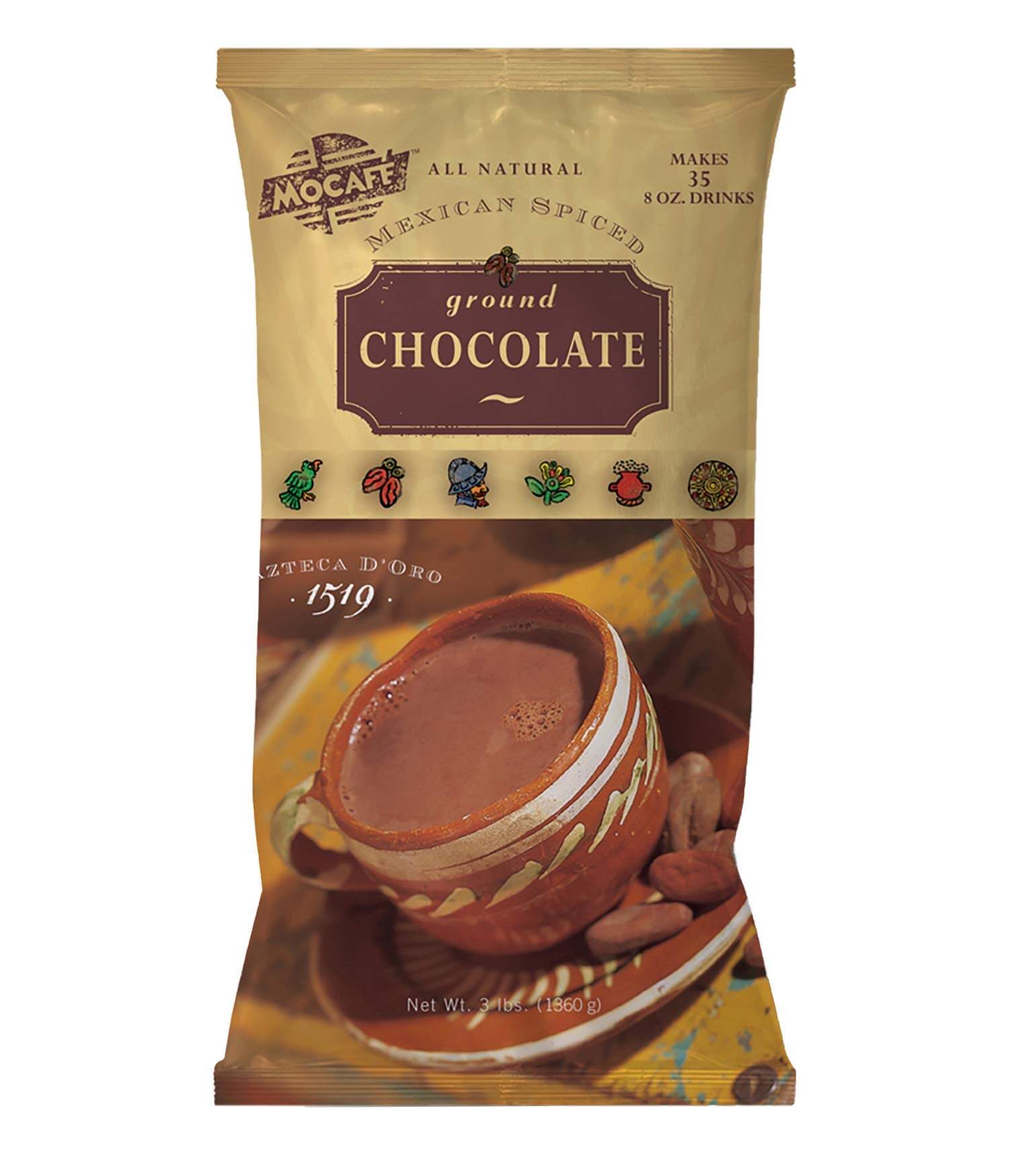 MOCAFÉ Azteca Doro 1519 bulk bag for cafe-style Mexican hot chocolate