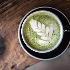 MOCAFÉ strawberry-flavored matcha blend adds fruity twist to lattes.
