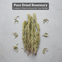 MockRAND rosemary sprigs closeup aroma highlighting rich herbal scent.