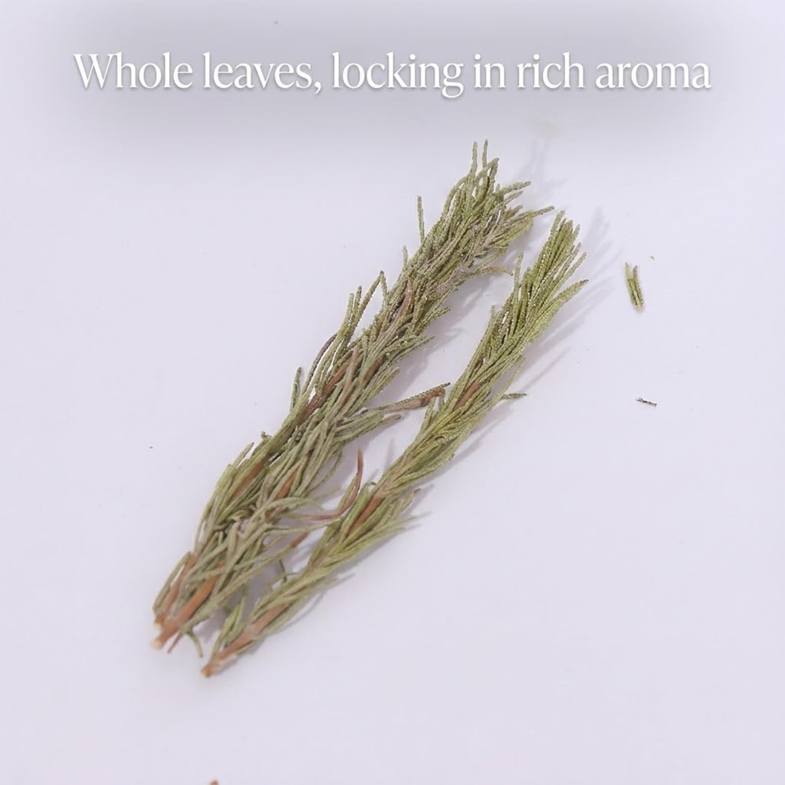 MockRAND rosemary sprigs with wine pairing potential.