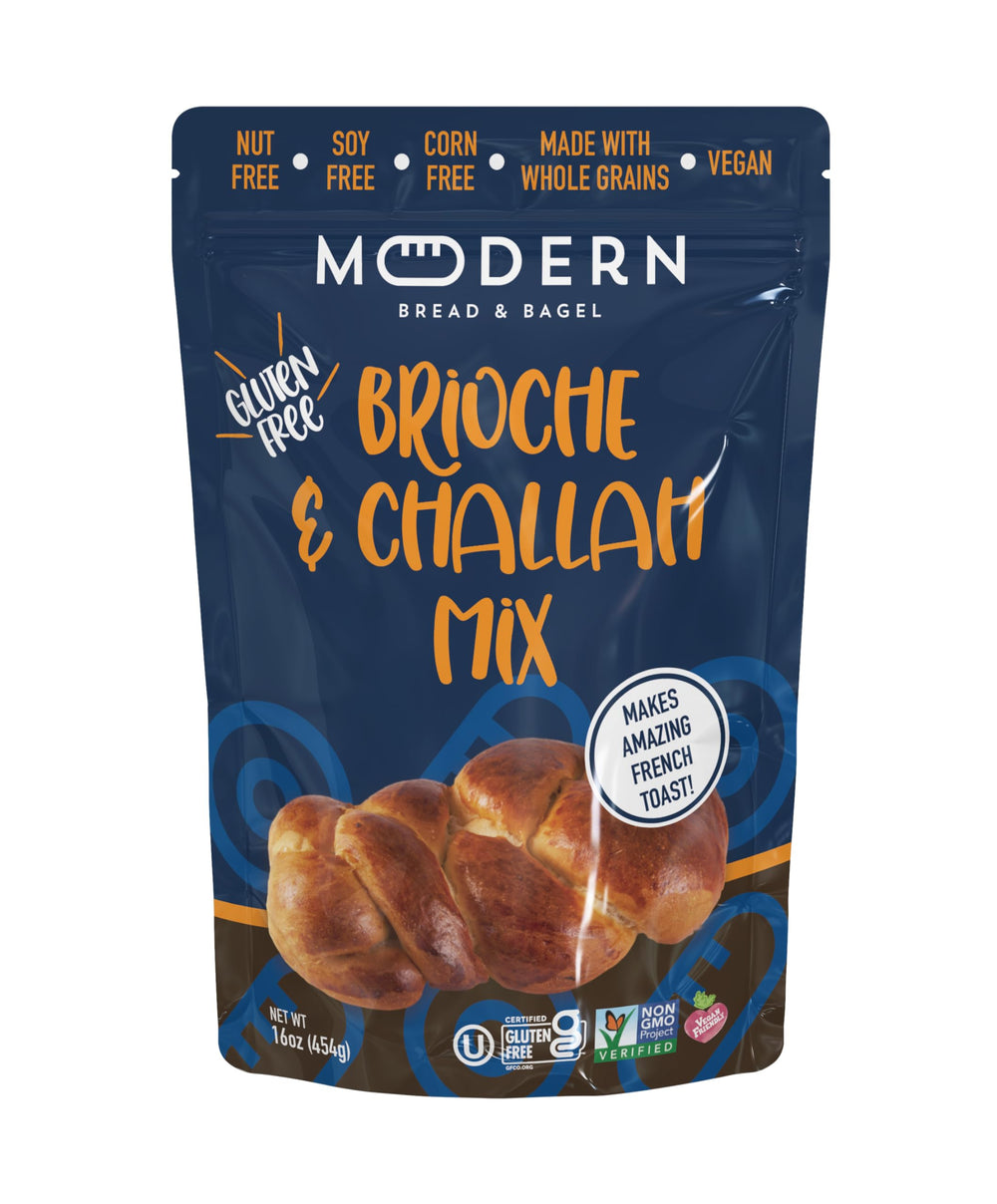 Modern Bread & Bagel gluten-free brioche mix packshot for versatile baking