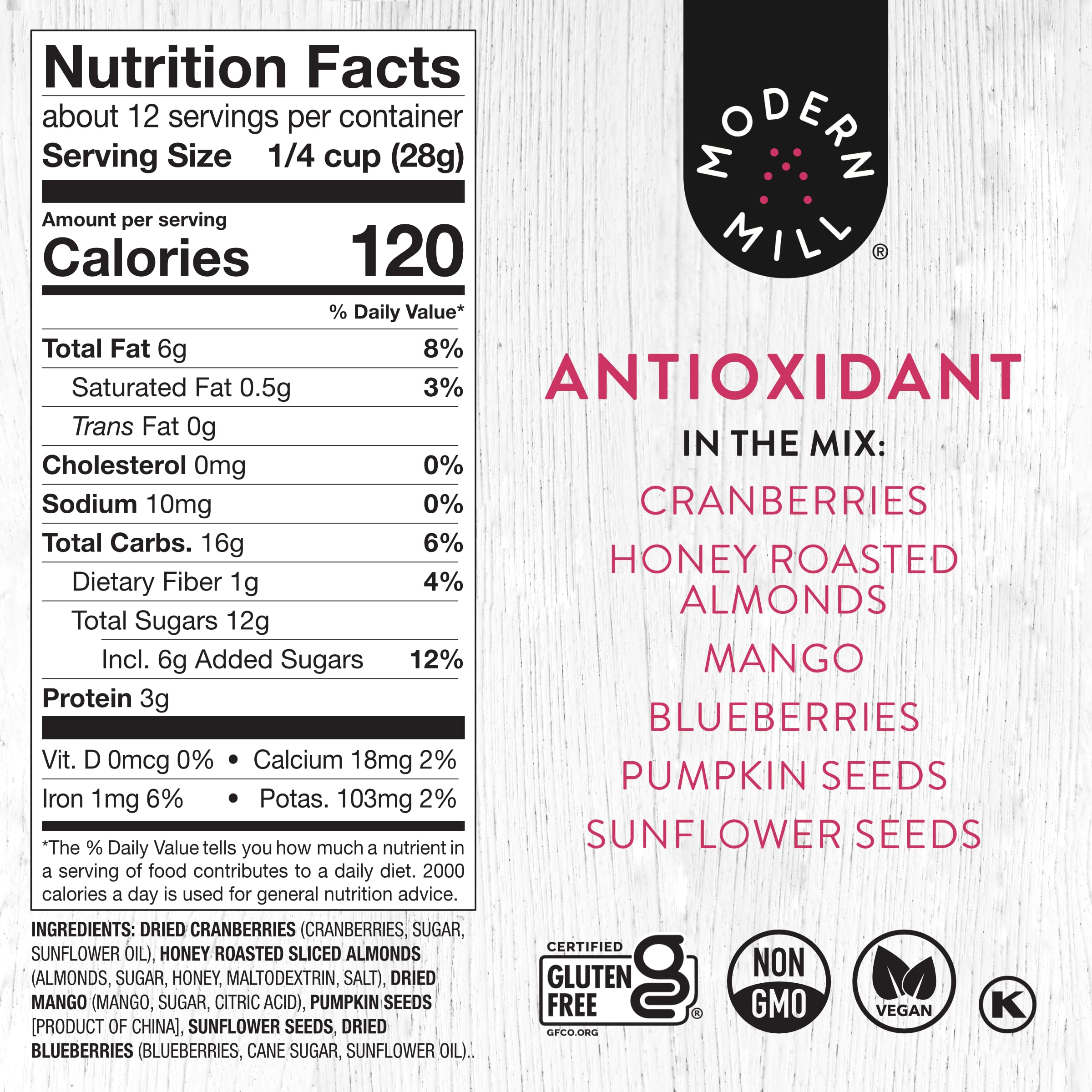 Cranberries and blueberries highlight fruit mix in Modern Mill topper