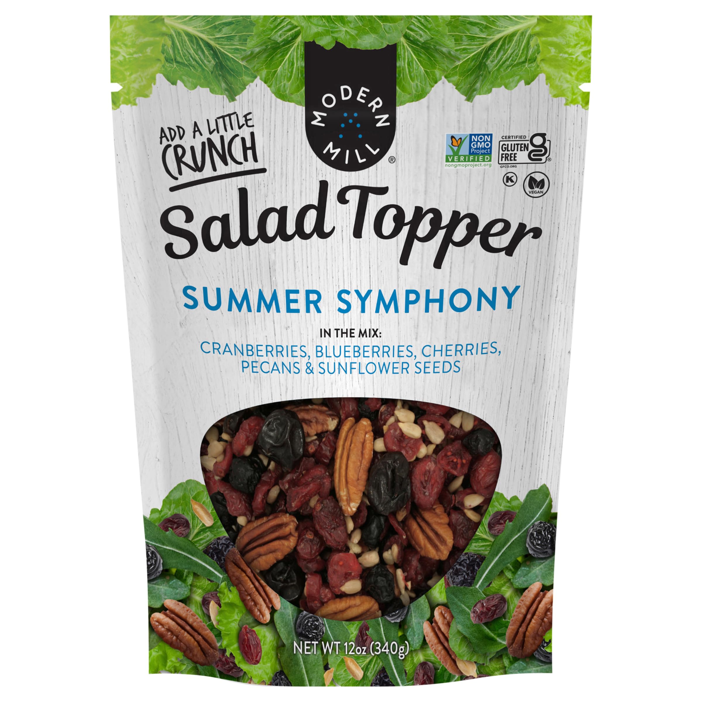 Modern Mill Summer Symphony mixed salad topper in bag to elevate salads