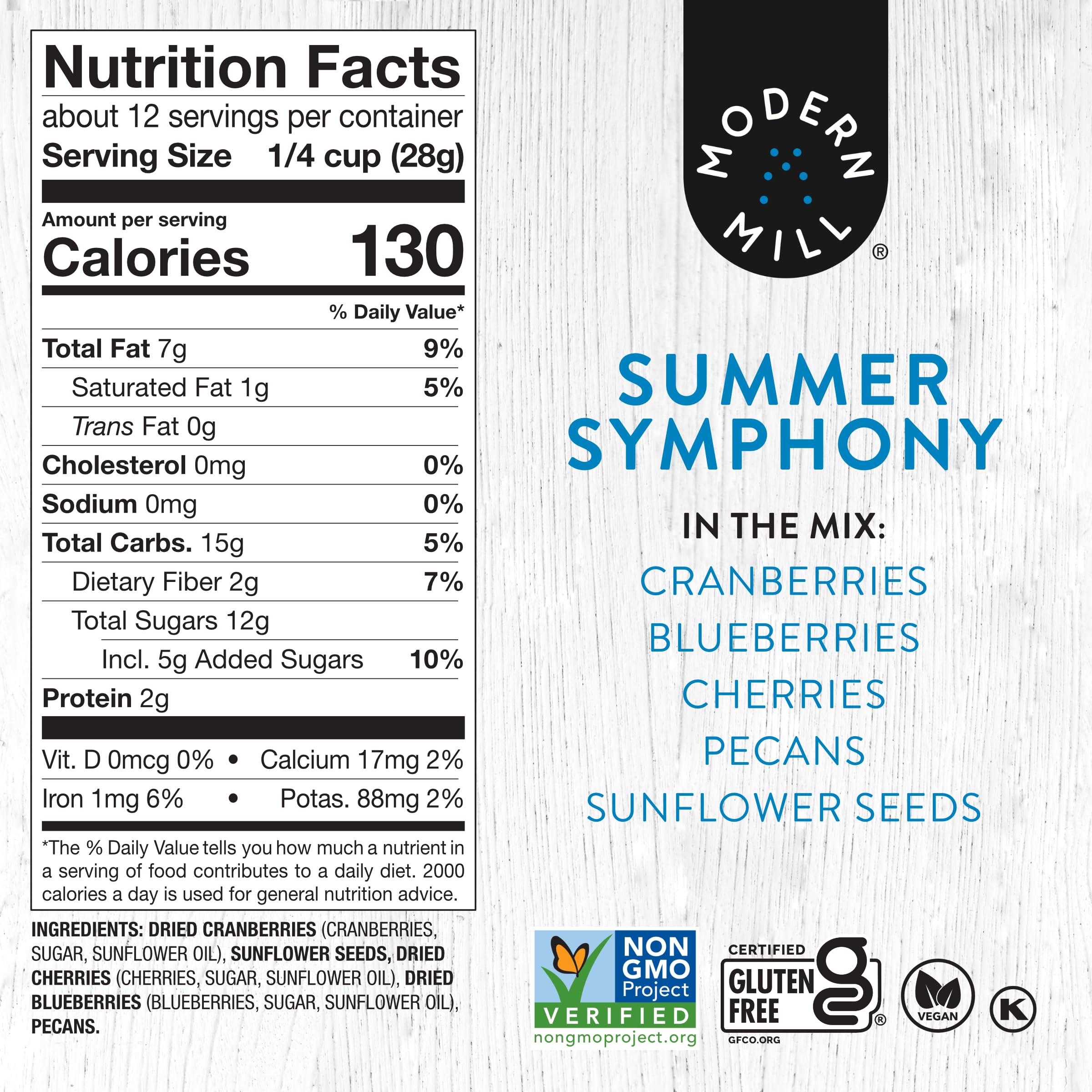 Modern Mill Summer Symphony pecans, cherries, and seeds deliver crunchy texture